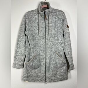 McKinley Warm Knitted Coat Long Sleeve Top Stand Collar Turtleneck Size XL